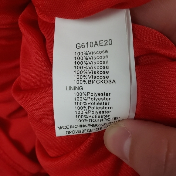 Molly Bracken Sleeveless Maxi Dress Red Size Medium - Picture 8 of 11